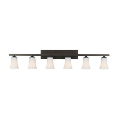 Buy Feiss 6-Light Boulevard Bath Vanity Fixture in Oil-Rubbed Bronze from Bed Bath & Beyond